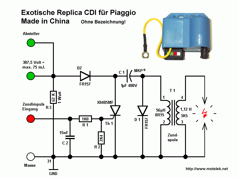 Scooter Cdi Wiring Diagram
